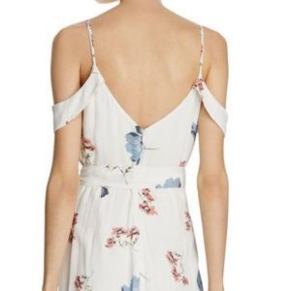 BARDOT Cold-Shoulder Floral Faux-Wrap Dress - Picture 3 of 9
